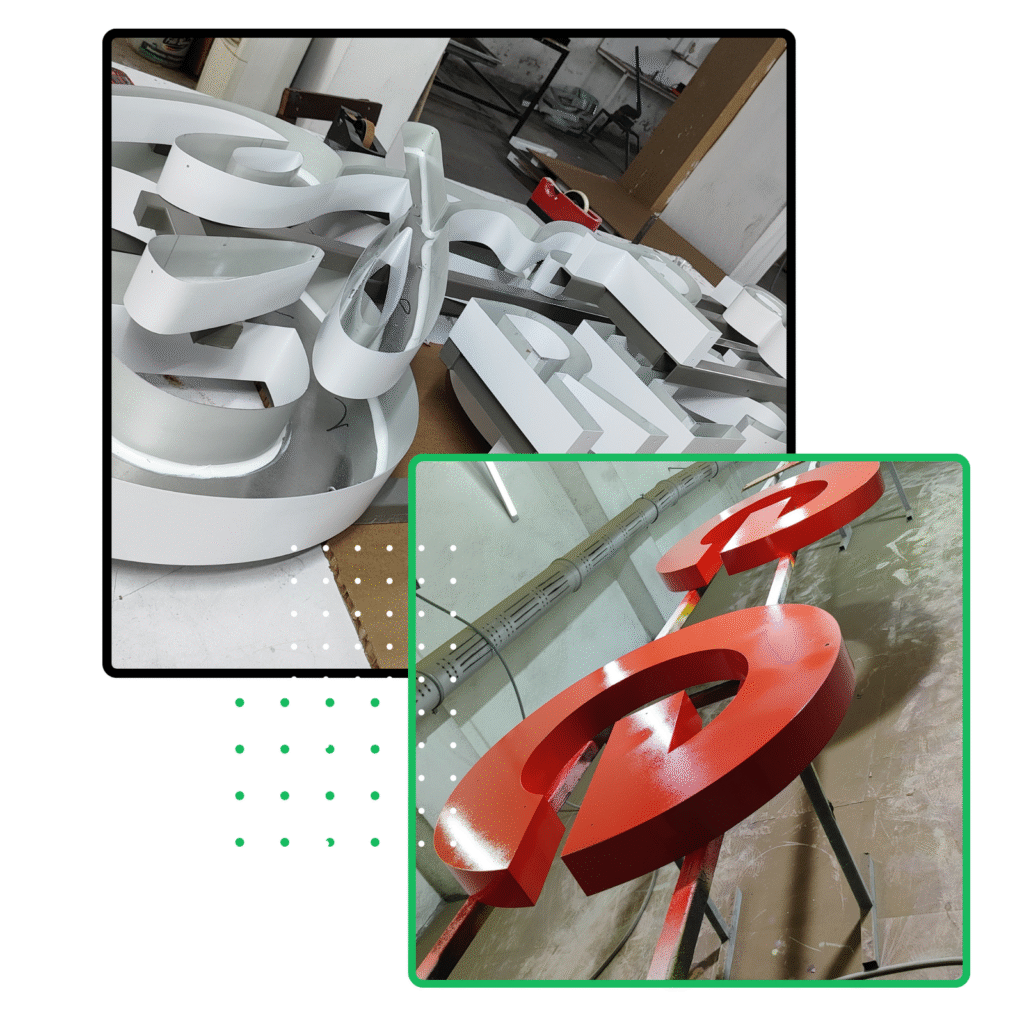 Backlit 3D channel letters for advertising agencies - Macro Sign Team