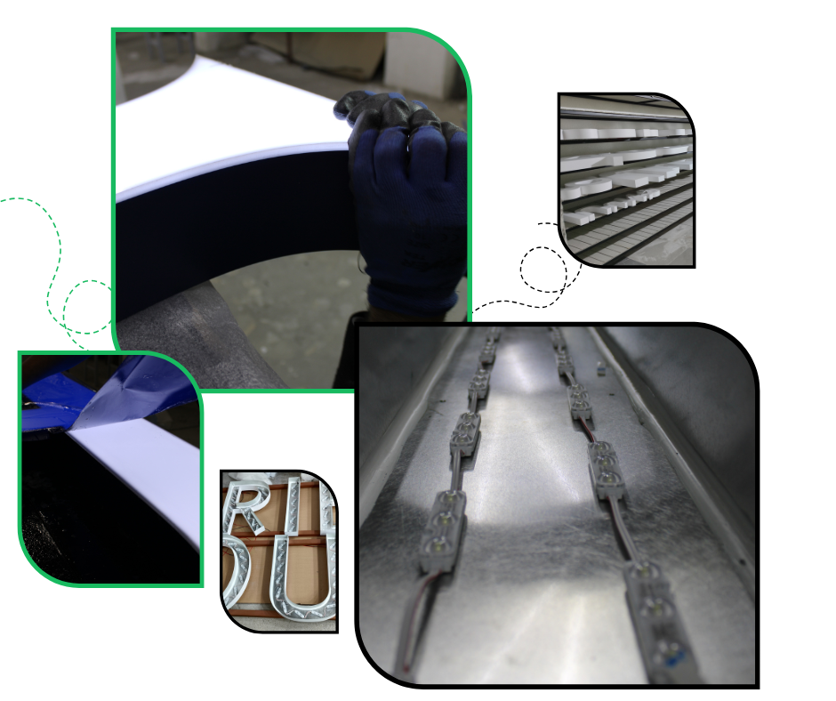 Custom-made illuminated sign - Macro Sign Team